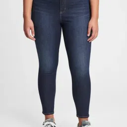 GAP Blue Skinny Fit Solid Jeans-picture-11