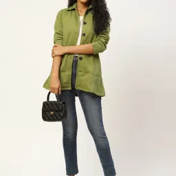 Belle Fille Olive Regular Fit Jacket image 4