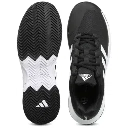 Adidas Men's Gamecourt 2 Black Tennis Shoes image 4