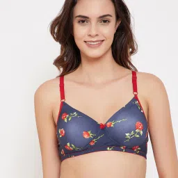 Clovia Navy Non Wired Padded T-Shirt Bra image 1