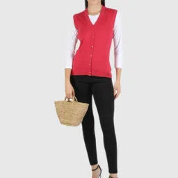 Monte Carlo Pink Sleeveless Cardigan image 4