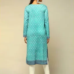 Rangriti Sage Green Regular Fit Printed Kurta image 2