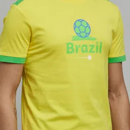 celio celio* FIFA Yellow Regular Fit T-Shirt image 4