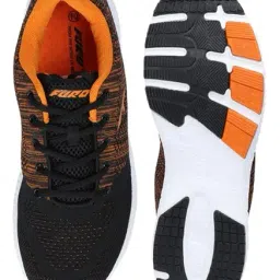 Furo by Red Chief Men's Black & Orange Running Shoes image 3
