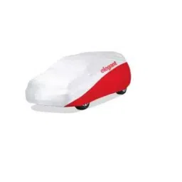 Elegant White & Red Water Resistant Car Body Cover for Skoda Kodiaq image 2