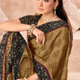 DURGA EMPORIO Ethnic Motifs Printed Saree With Blouse image 2