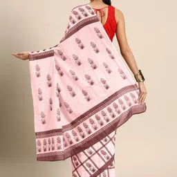 BUTA BUTI Floral Pure Cotton Saree image 2