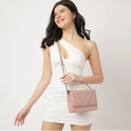 fastrack accessories Fastrack Powder Pink Brunch Sling Bag for Women-picture-28