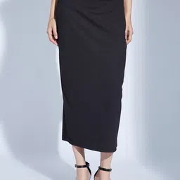 Selvia Round Neck Sleeveless Top With Skirt image 4