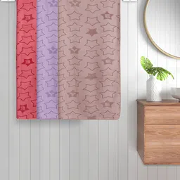 FABINALIV Set of 3 Multicolor Geometric Cotton Kids Bath Towels (110X60 cm)-image-79
