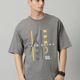 TEEFOX Men Typography Printed Drop-Shoulder Sleeves T-shirt-picture-17