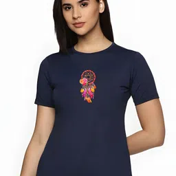 SZN Women Graphic Printed Round Neck T-shirt-image-71