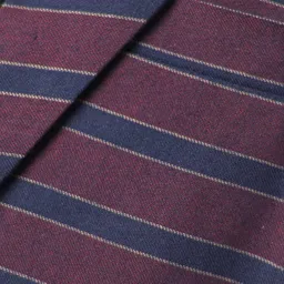 Rikidoos Cotton Full Sleeves Striped Blazer - Purple image 3