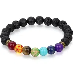 Divine souvenirs Unisex Artificial Beaded Elasticated Bracelet-picture-37
