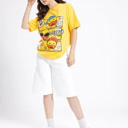 Stylecast X Hersheinbox Urban Touch Graphic Printed Oversized T-shirt image 2