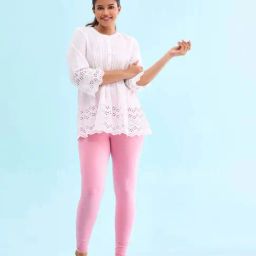 Go Colors! Pink Plain Leggings-picture-19