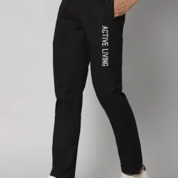 Cantabil Black Cotton Regular Fit Trackpants image 3