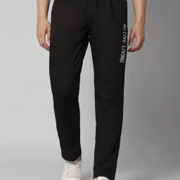 Cantabil Black Cotton Regular Fit Trackpants image 1
