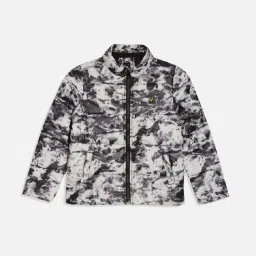 Allen Solly Boys Grey Printed Full Sleeves Jacket image 1