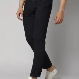 Cantabil Navy Blue Cotton Regular Fit Trackpants image 3