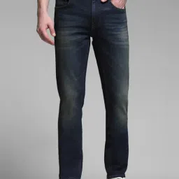 Jack & Jones Dark Blue Cotton Skinny Fit Jeans-picture-15