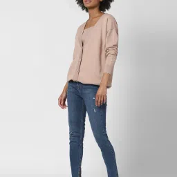 Forever 21 Beige Regular Fit Sweater image 4