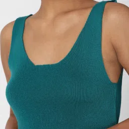 Forever 21 Blue Regular Fit Crop Sweater image 5