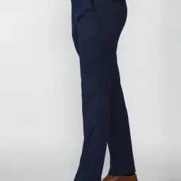 Van Heusen Navy Slim Fit Trousers image 3