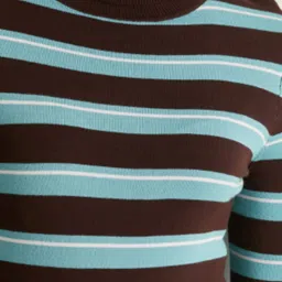 Cover Story Brown & Blue Striped Pullover image 5