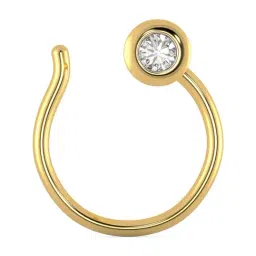 Malabar Gold and Diamonds 18k Gold & Diamond Mine Nosepin for Women-image-22