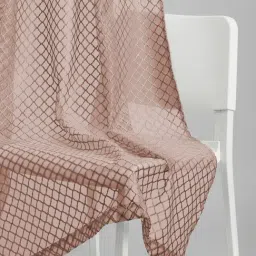 Haus & Kinder Pink Polyester Abstract Warm Wave Rod Pocket 5 ft Window Curtain - Set of 2 image 5