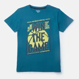 Palm Tree Boys Teal Printed T-Shirt-picture-12