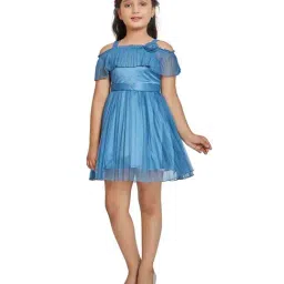 Peppermint Kids Blue Applique Dress-picture-14
