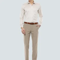 Louis Philippe Gods & Kings Beige Cotton Regular Fit Printed Shirt image 5