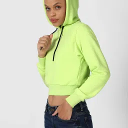 Forever 21 Green Regular Fit Sweatshirt image 3