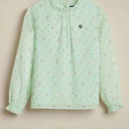 Allen Solly Girls Green Regular Fit Printed Top-picture-19