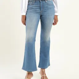 Levi's 726 Light Blue High Rise Slim Fit Jeans image 1