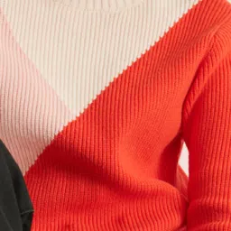 Cover Story Orange & Pink Color-Block Pullover image 5