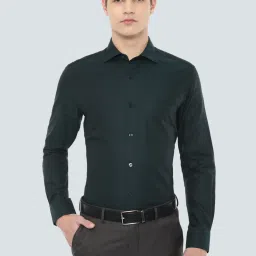 Louis Philippe Gods & Kings Green Cotton Regular Fit Printed Shirt image 1