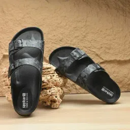Spykar Men's Remy Black Camo Casual Sandals-picture-46