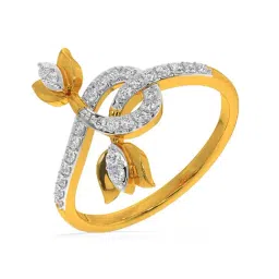 Kisna Diamond & Gold Jewellery Octavia 14k (585) Diamond & Gold Ring For Women-picture-34