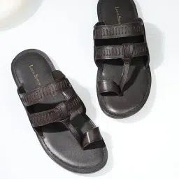 Louis Stitch Men's Brunette Brown Toe Ring Sandals-image-30
