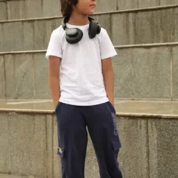 Nap Chief Kids Navy Cotton Printed Cargo-image-84