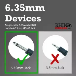 FEDUS Mono to Mono Guitaar Jack Cable Black 3 m for Mixer, Microphone, Electric Guitar, Amplifier, Stereo Speaker image 3