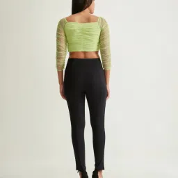 Cover Story Green Crop Top image 2