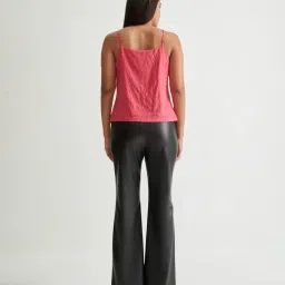 Cover Story Hot Pink Embellished Spaghetti Top image 2