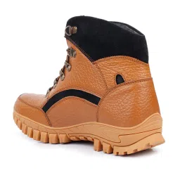 Shences Men's Tan Biker Boots image 4