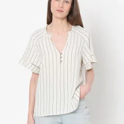 Vero Moda Beige Striped Top-image-34