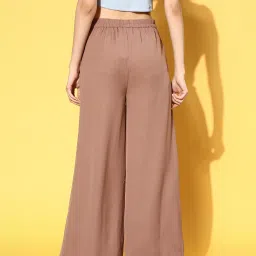 Melon by PlusS Brown Mid Rise Regular Fit Trousers image 2