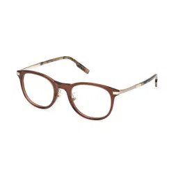 Ermenegildo Zegna EZ5264-H 52 048 Brown Oval Eye Frames for Men image 1